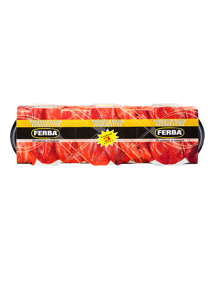 Pimiento Morrón Entero 3 x 80g